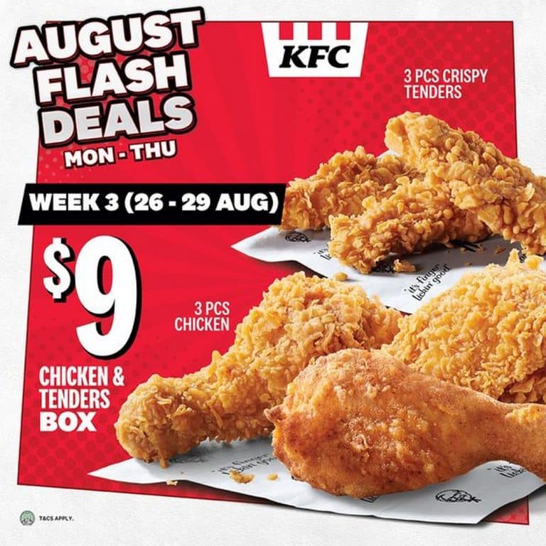 KFC Singapore August Flash Deals x KFC Singapore August Flash Deals x