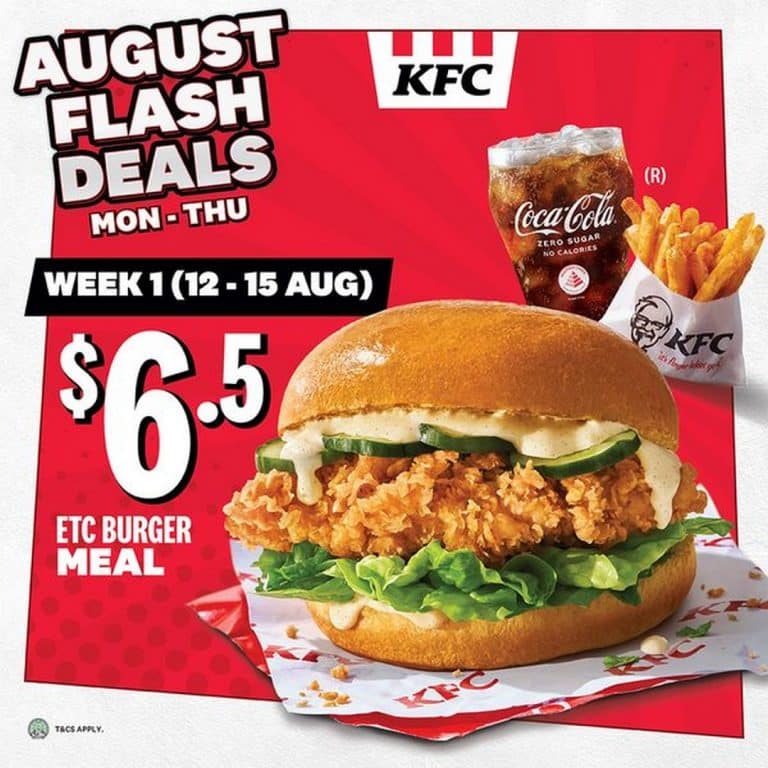 KFC Singapore August Flash Deals x KFC Singapore August Flash Deals x