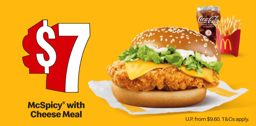 McDonald's $ McSpicy with Cheese Meal original McDonald's $ McSpicy with Cheese Meal original