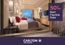 Carlton Hotel Promotion: 1-for-1 Cocktails and Wines at TUX Bar & Lounge Till 15 September carlton hotel promotion